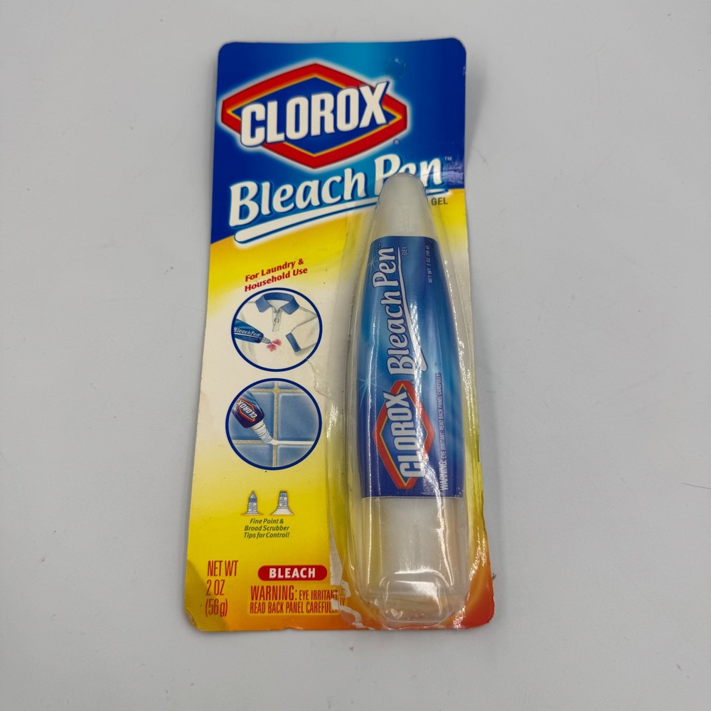 Clorox Bleach Pen 2 OZ White Blue Laundry Household Gel NEW 2002